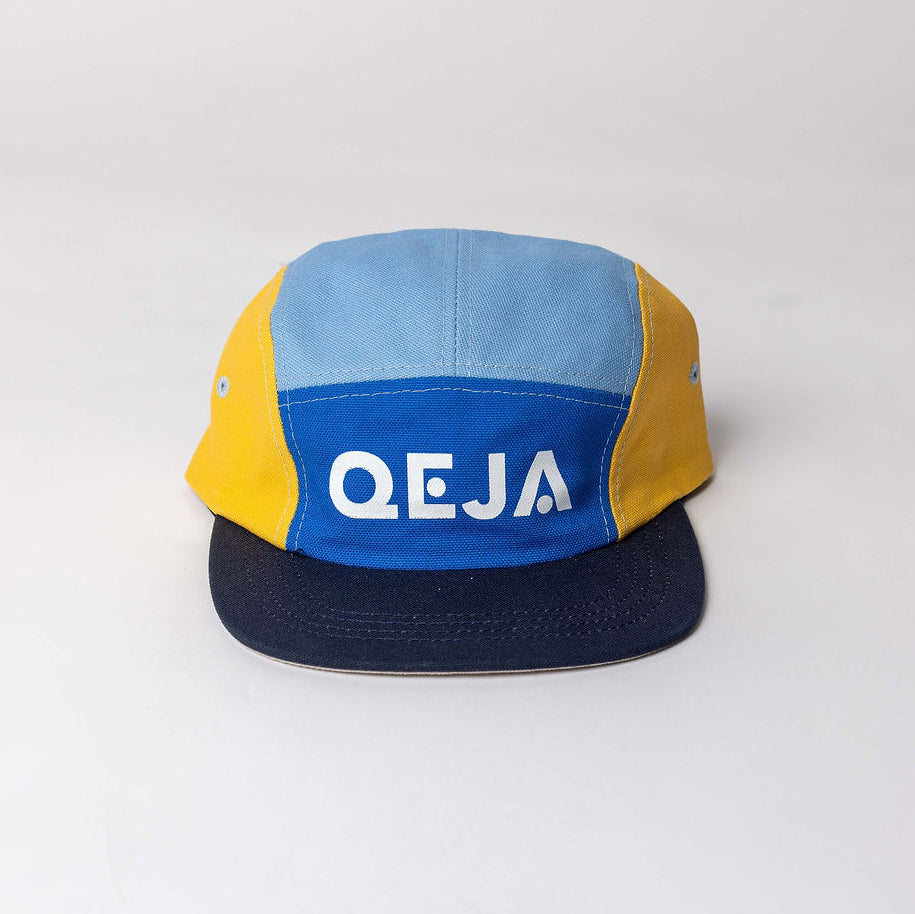 Eco Bamboo-Cork Five-Panel Hat, Cotton Canvas | QEJA – QEJA Socks