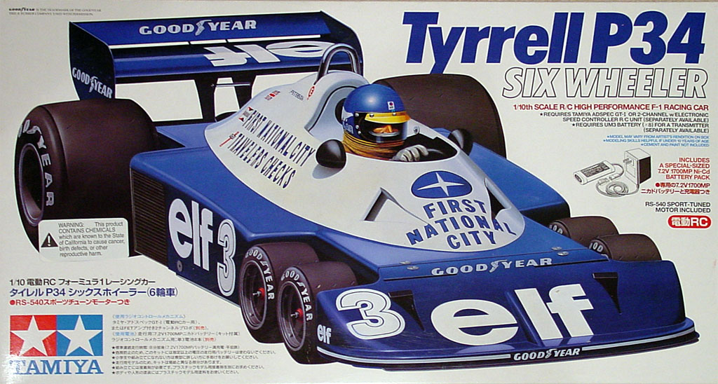 Tamiya Tyrrell P34 Six Wheeler (1977, 2001, 2010) | RC/GrabBag.com