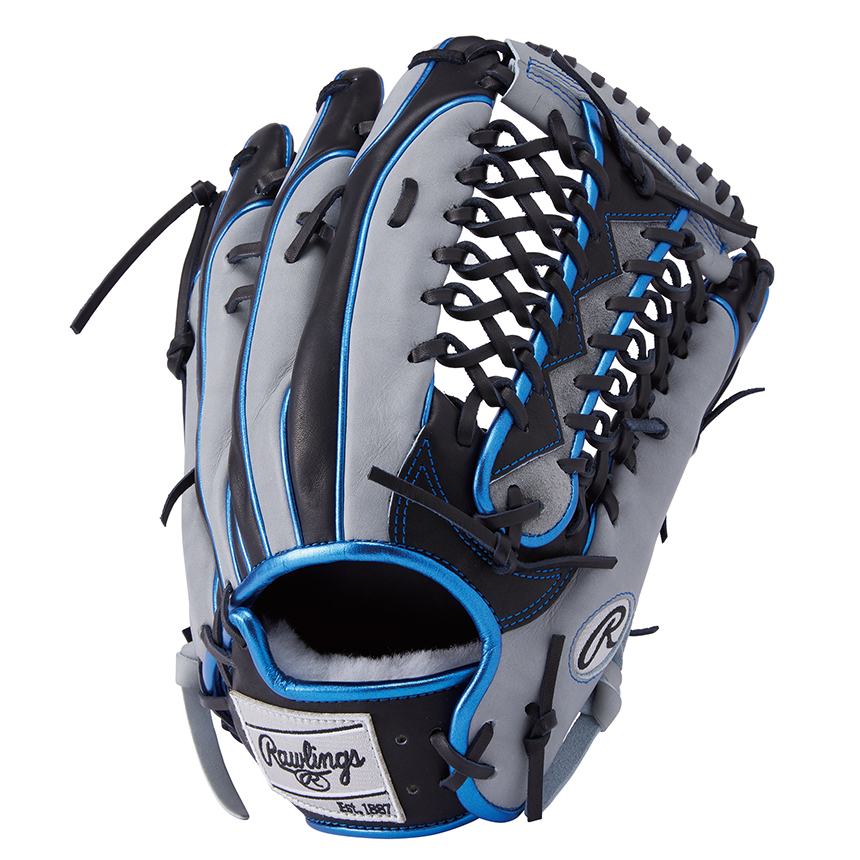 Rawlings ウィザード 軟式グローブ 黒/青/金 Rawlings ウィザード 軟式