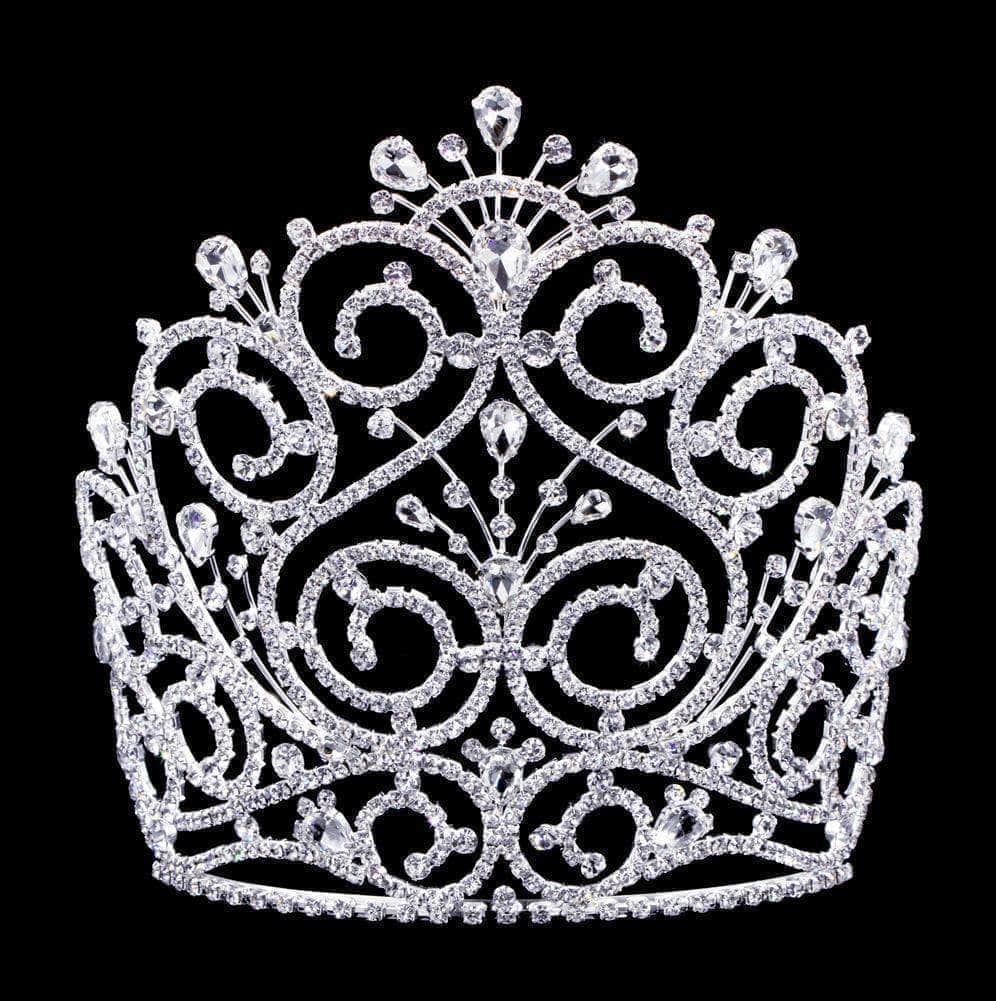 16803 - Brocade Flourish Tiara with Combs - 8