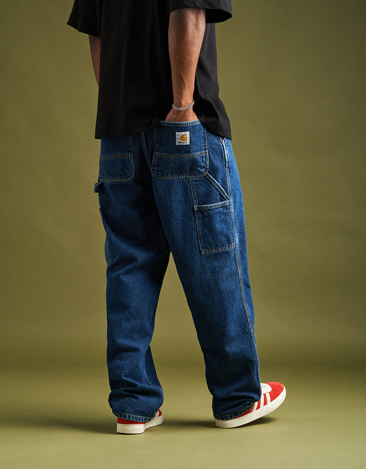 Carhartt WIP Single Knee Pant - Blue (Stone Washed) | Route One