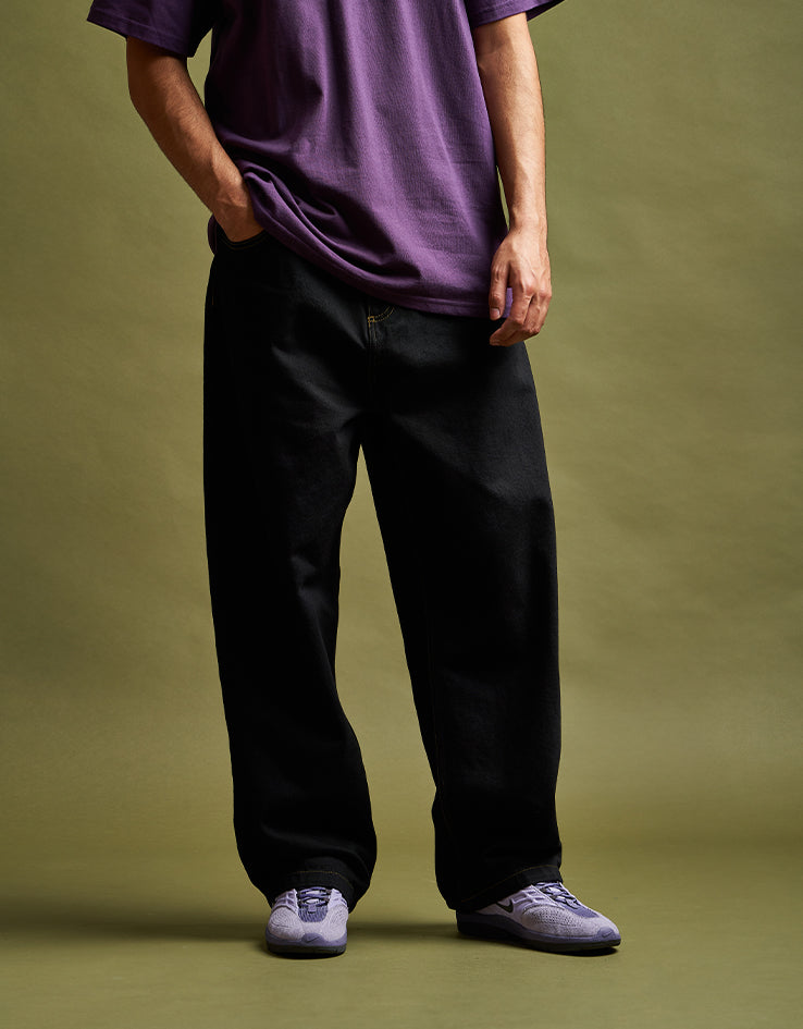 Carhartt WIP Brandon Pant - Black (Rinsed) | Route One