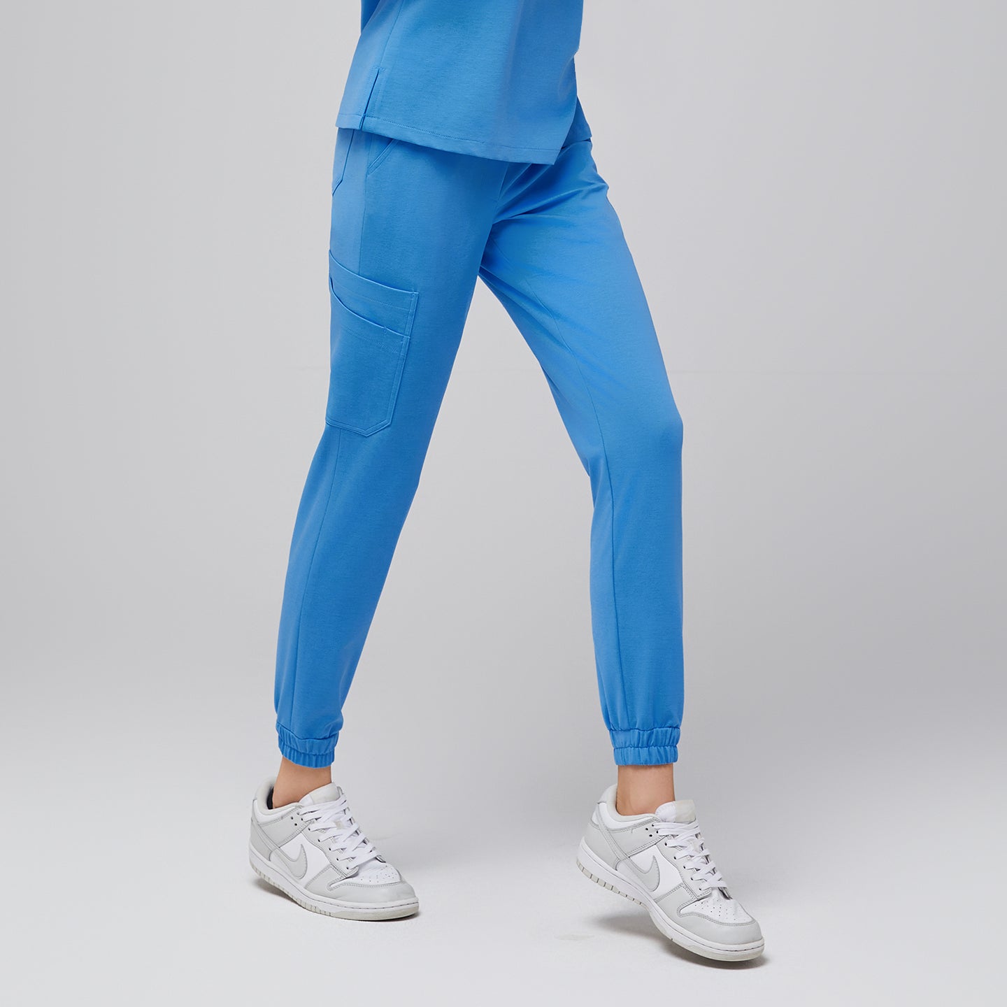 Zenir | Women's StretchFit Jogger Scrub Pants - Aqua Blue