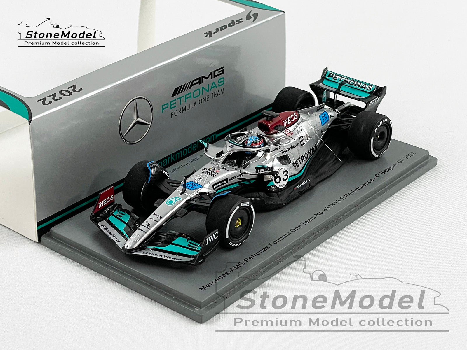 2022 Mercedes F1 W13 #63 George Russell Belgium Special Livery 1