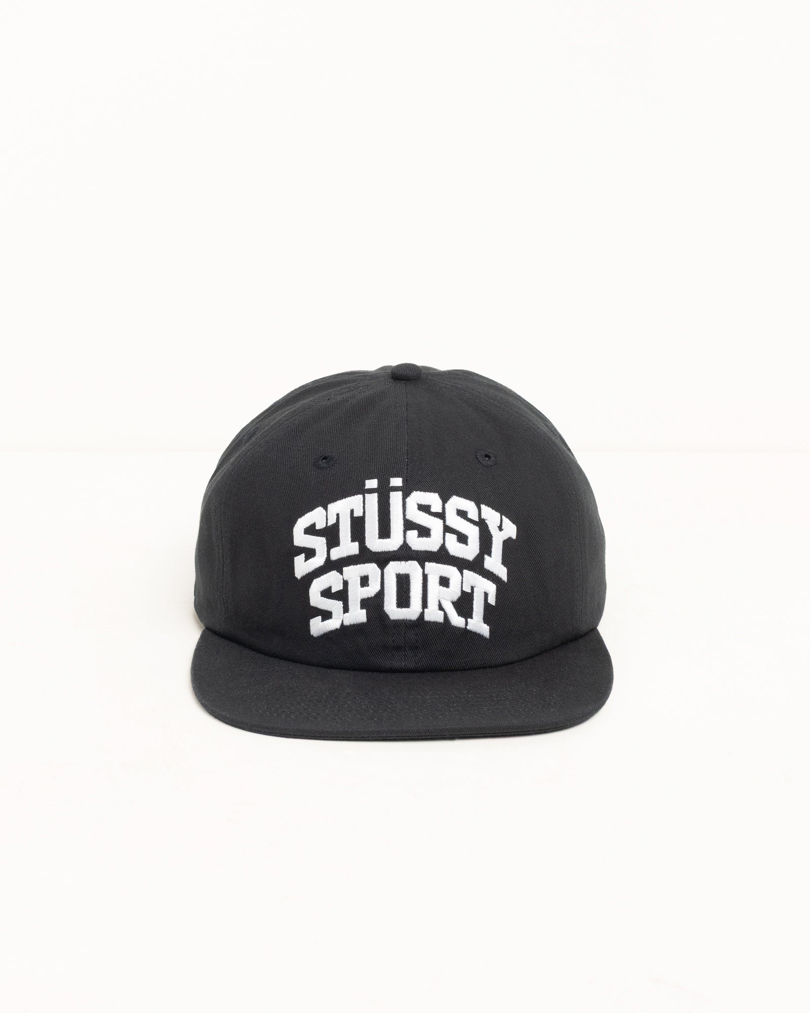 Mid-Depth Stüssy Sport Snapback – Black | Headwear | Stüssy