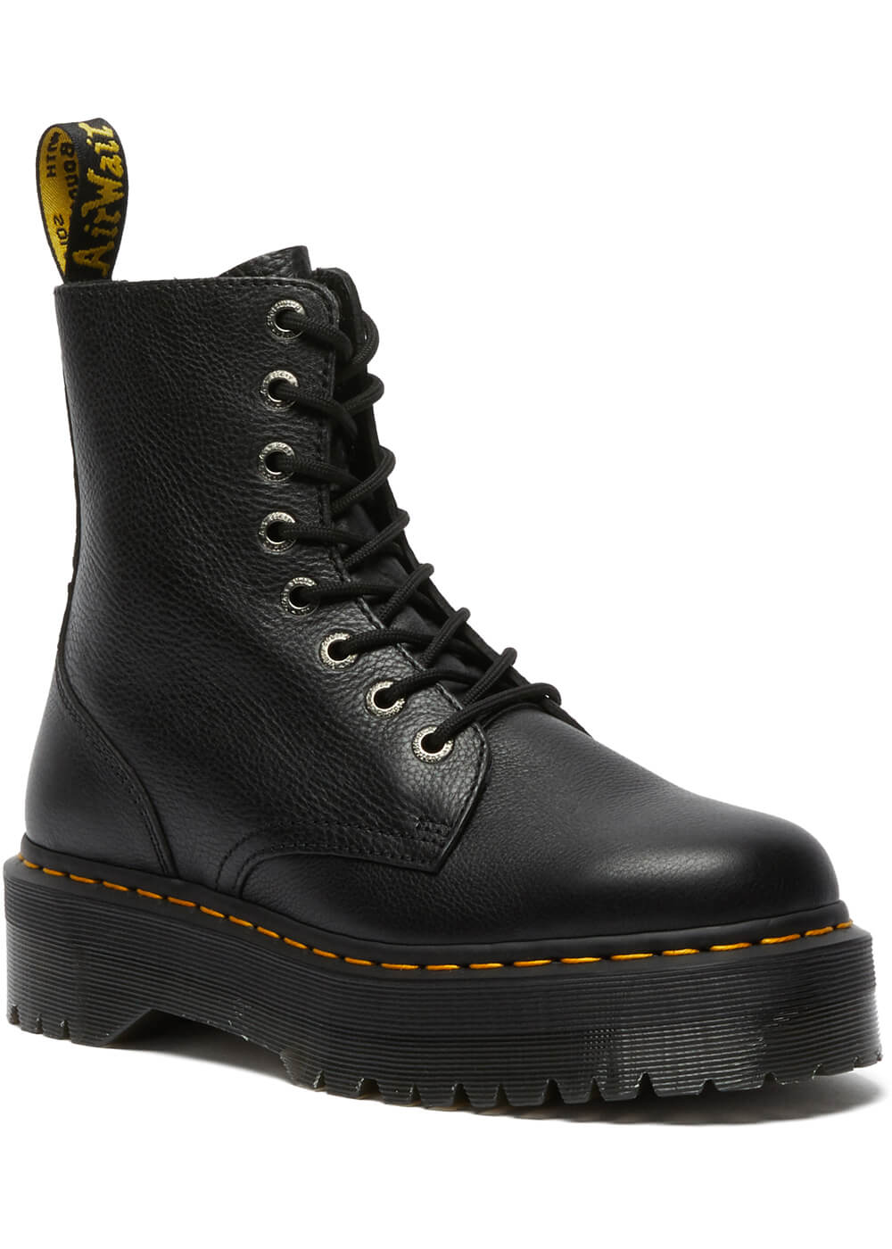 Dr. Martens Jadon lll Soft Leather Platform Boots Black - www