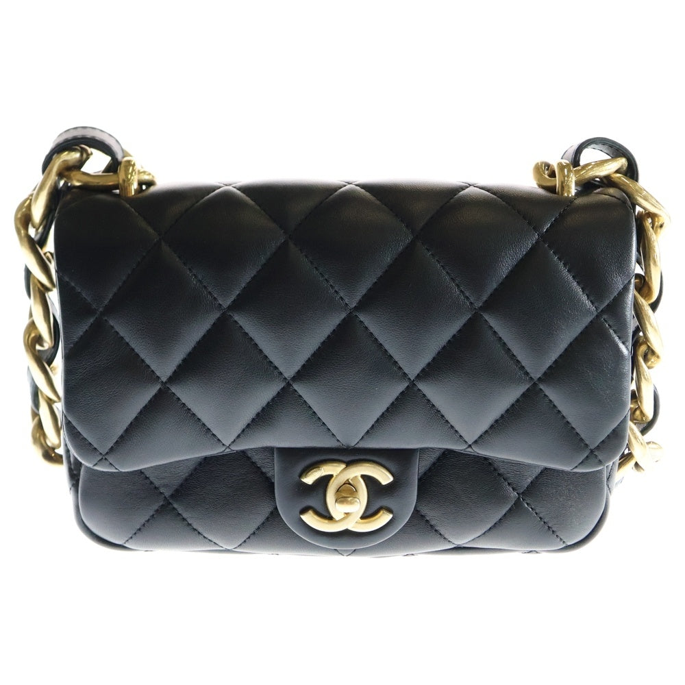 CHANEL(シャネル) ミニマトラッセ20 ラムスキン レザー ココマーク S