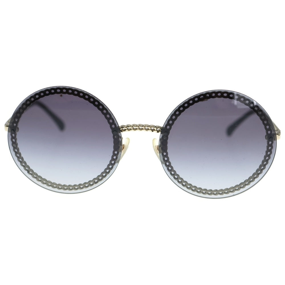 CHANEL(シャネル) ココマーク グラスチェーン付き ラウンドフレーム