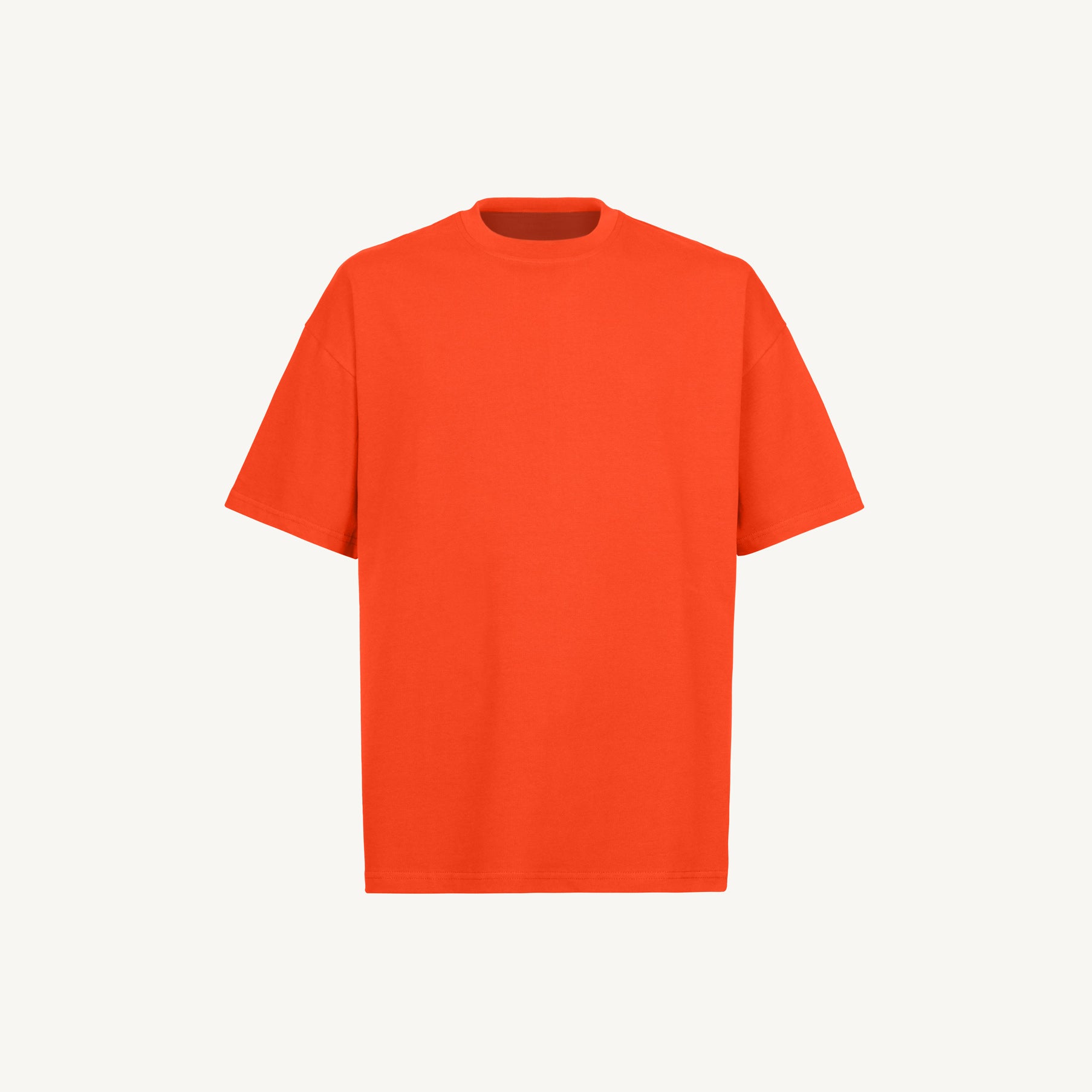 Hot Orange Oversized Tee. – WATC STUDIO
