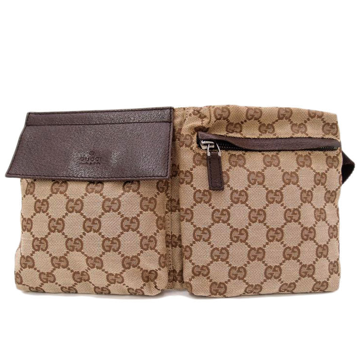 GUCCI グッチ ウエストポーチ 茶 メンズ レディース/ブランド