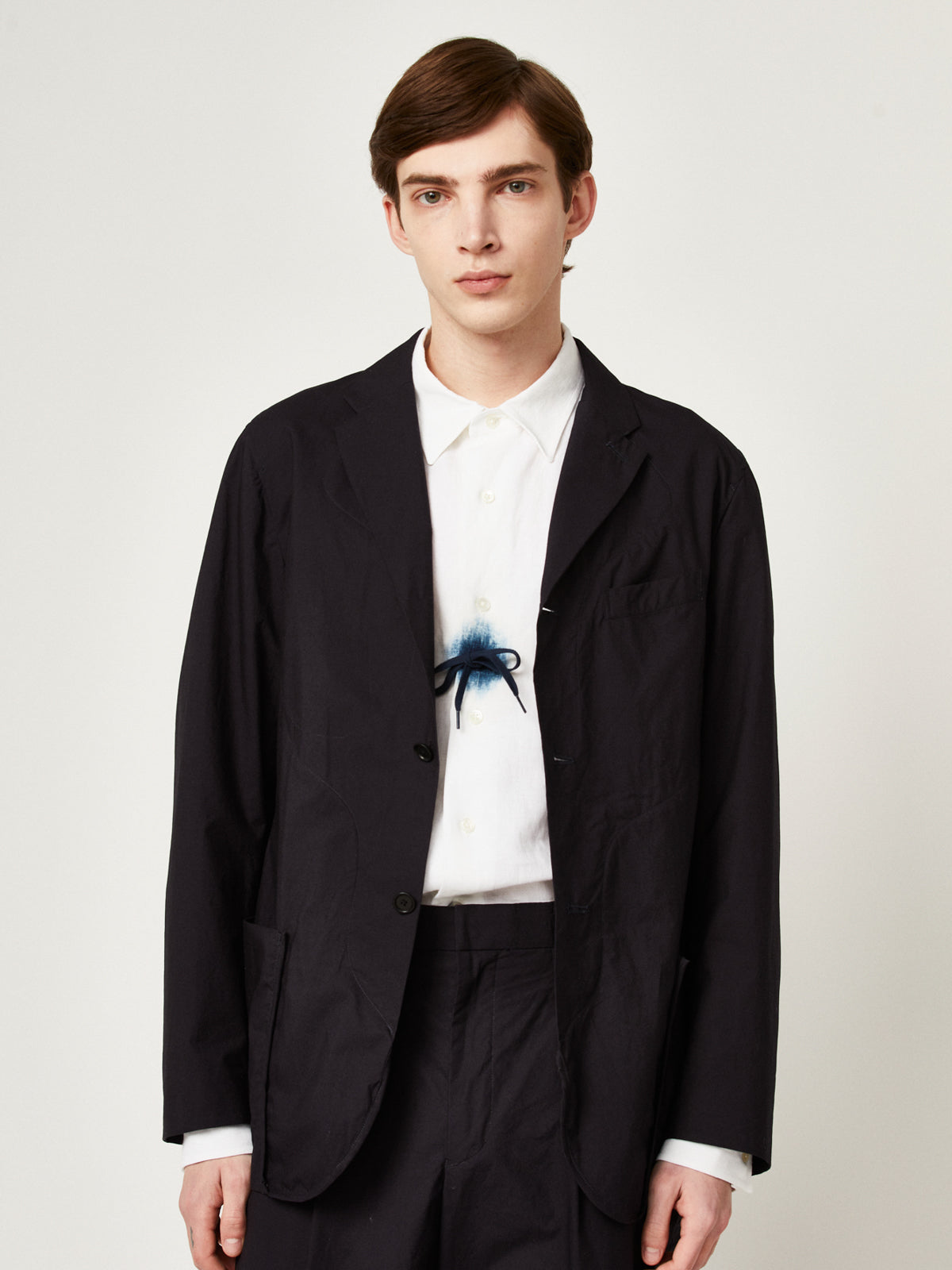 紺キャラコワンパーツジャケット | Jipijapa