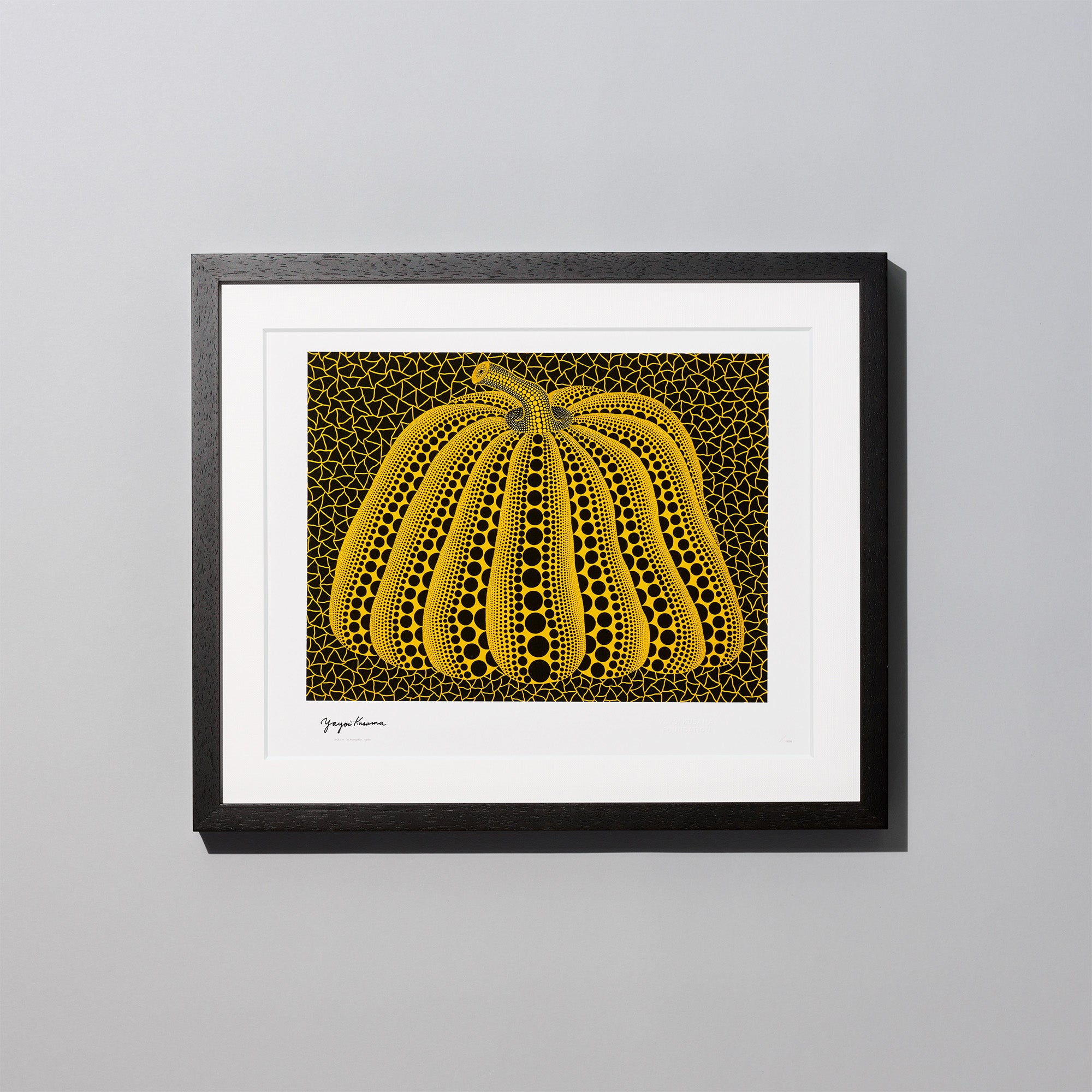 エディション・ポスター（額装）かぼちゃ｜草間彌生 アートグッズ公式