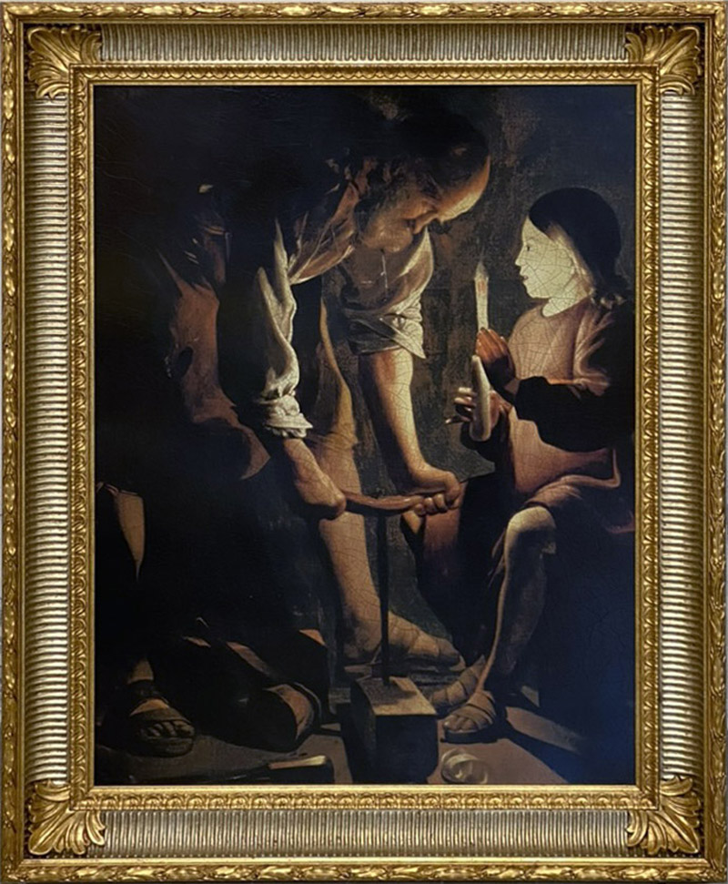 世界の名画 複製画 『大工の聖ヨセフ』 ジョルジュ・ド・ラ・トゥール