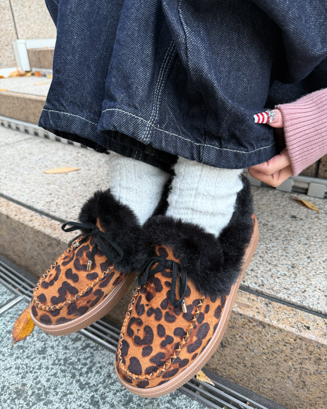 レオパード柄厚底ファーデザインローファー GM0133 – YOLO（ヨロ