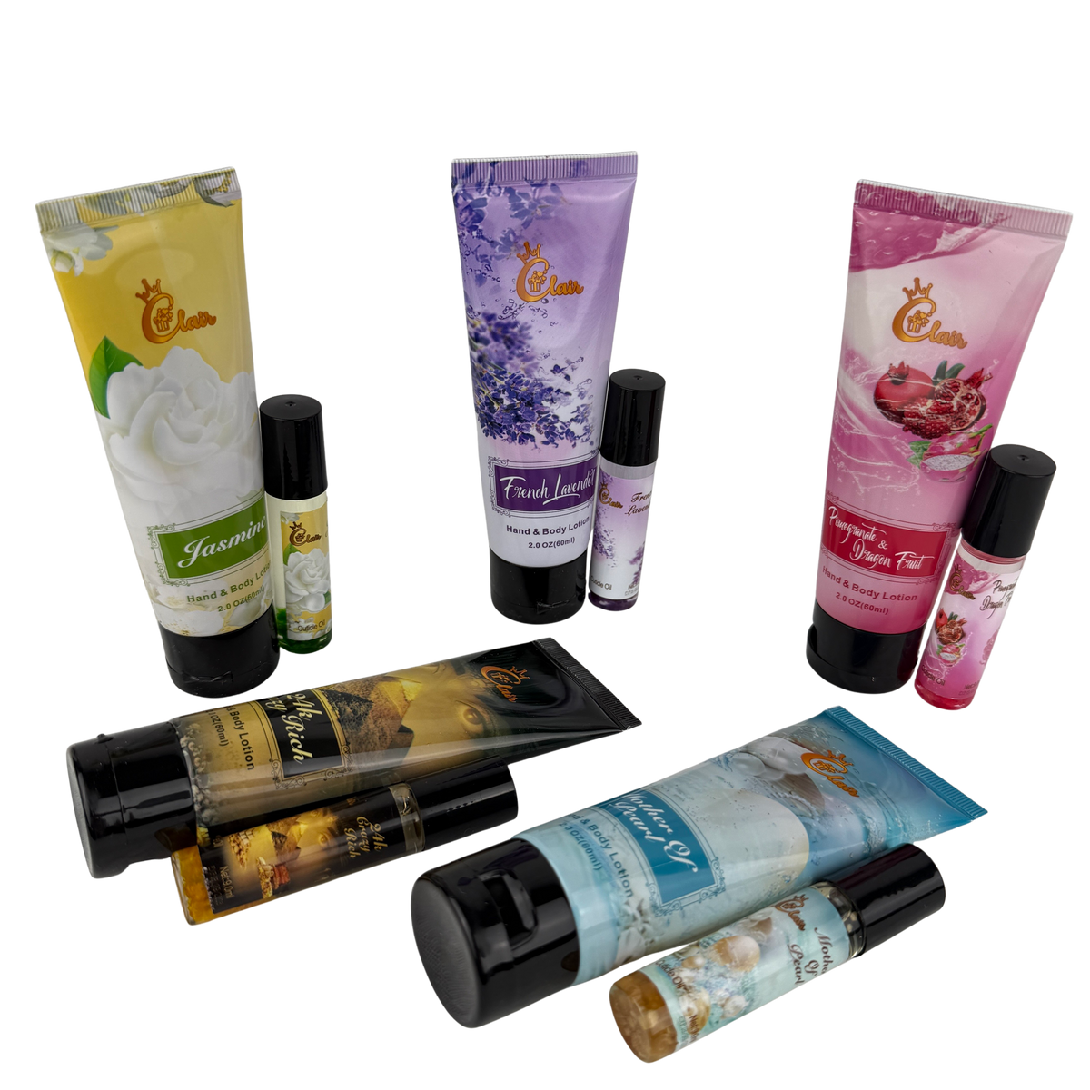 2in1 2oz Hand Lotion & 9ml Cuticle Oil Roller Mix (140Pcs) – 2E