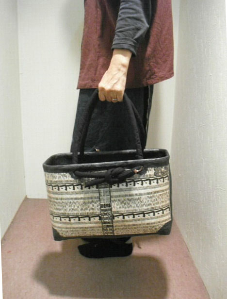 一閑張りバック - 古布・着物リメイクの店 『なごみ屋』