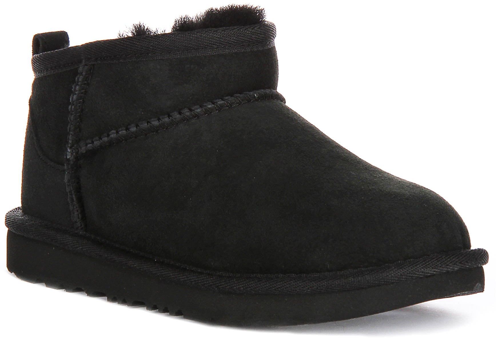 Ugg Australia Classic Ultra Mini In Black For Kids | Size UK 12