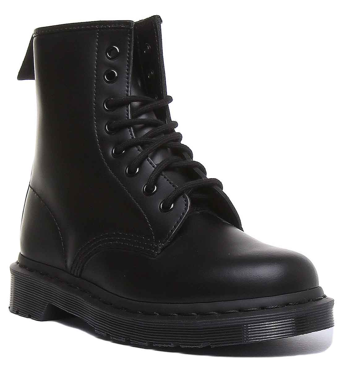 Dr Martens 1460 Mono In Black | All Black 8 Eyelet Black Leather