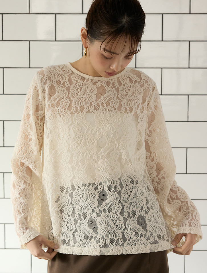fifth フロッキーレースブラウス | 人気レディースファッション通販