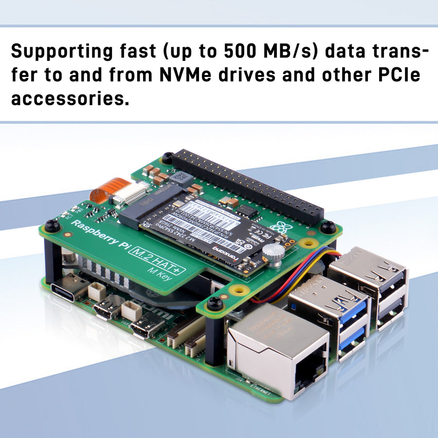 52Pi M.2 HAT+ and Raspberry Pi Active Cooler for Raspberry Pi 5