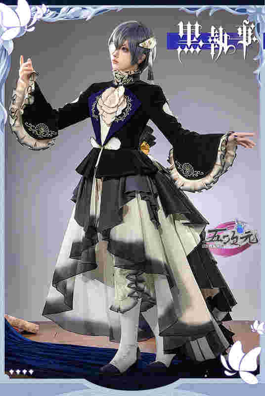 三分妄想 黒執事 コスプレ シエル 豪華セット 女装 駒鳥 お嬢様ドレス