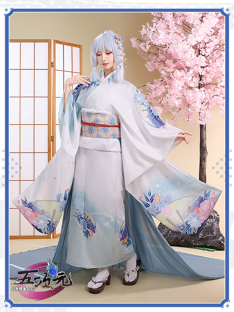 三分妄想 原神 コスプレ 神里綾華 五歌仙 墨染 衣装