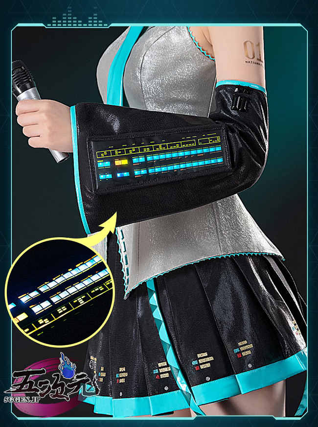 初獣猫 ボーカロイド 初音ミク コスチューム 通常V コスプレ衣装 発光Ver