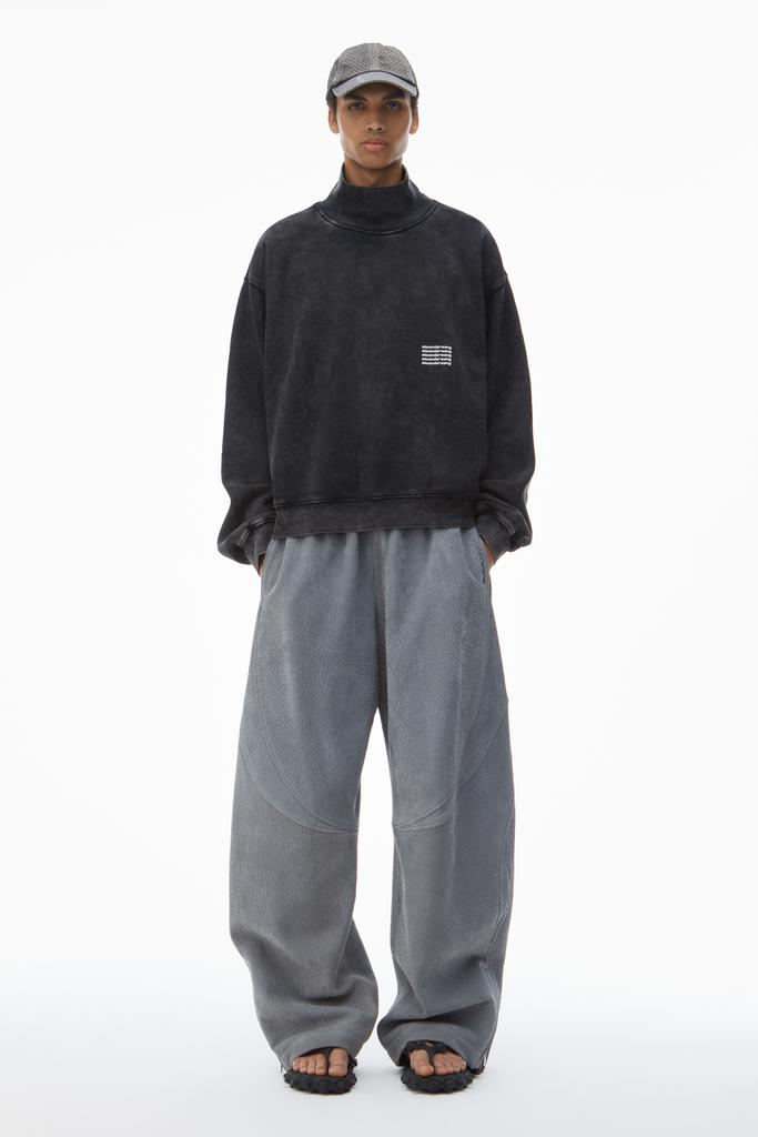 Shop UNISEX HIGH NECK SWEATSHIRT IN DENSE FLEECE on Sale at