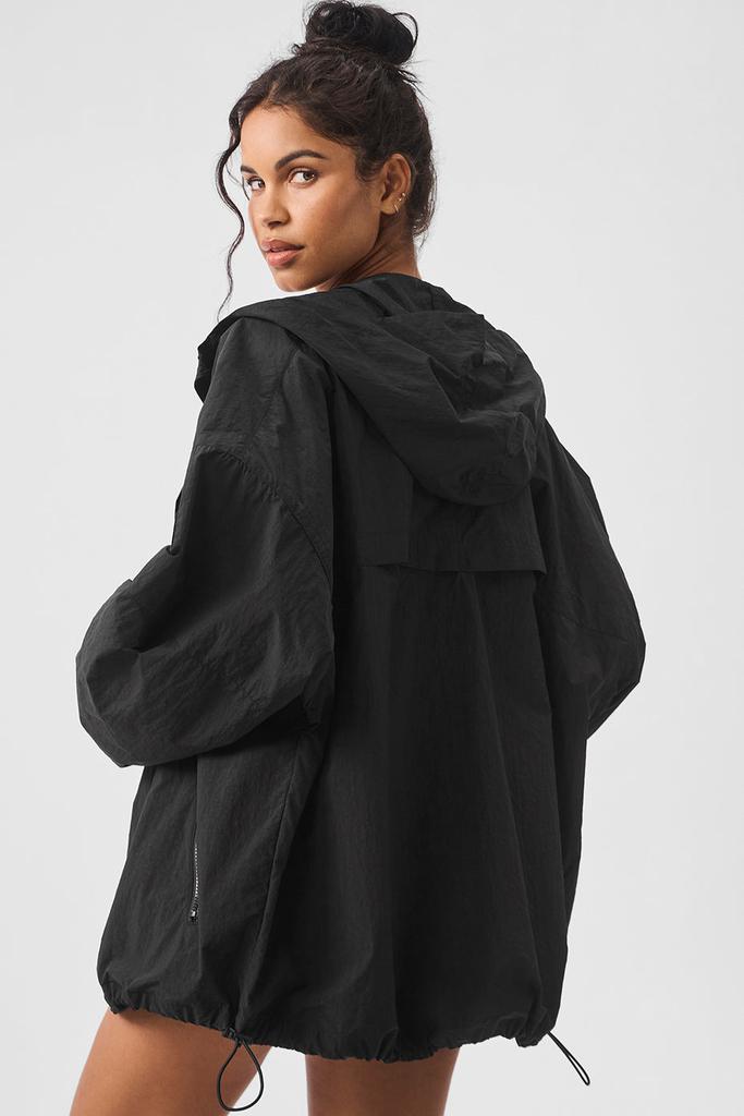 Alo Vantage Nylon Ripstop Track Jacket - Black - Jackets - Free