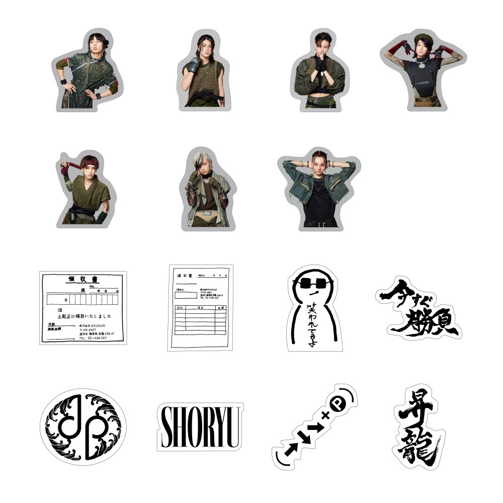 ステッカーセット- SHORYU - | 龍宮城 OFFICIAL SHOP｜龍宮城 公式