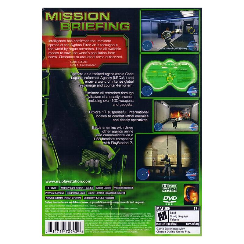 北米版PS2]Syphon Filter: The Omega Strain(新品) - huck-fin