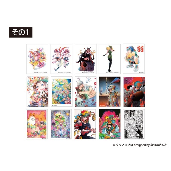 なつめさんち】原画展「SAVE PAINT」ミニガチャンバス その1（全15種