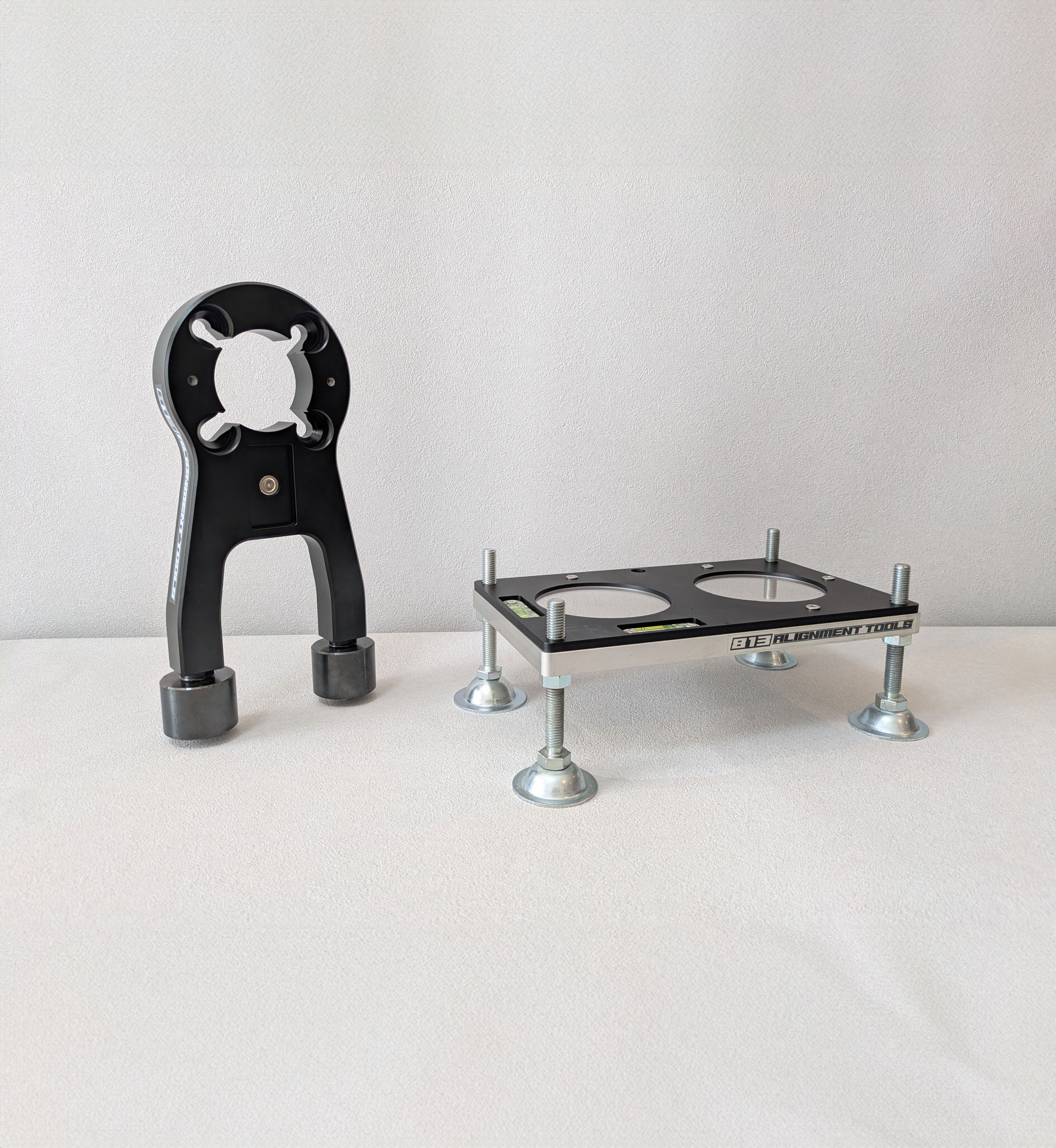 ダミーホイール＋定盤セット｜アライメント測定の基準面を確保する整備