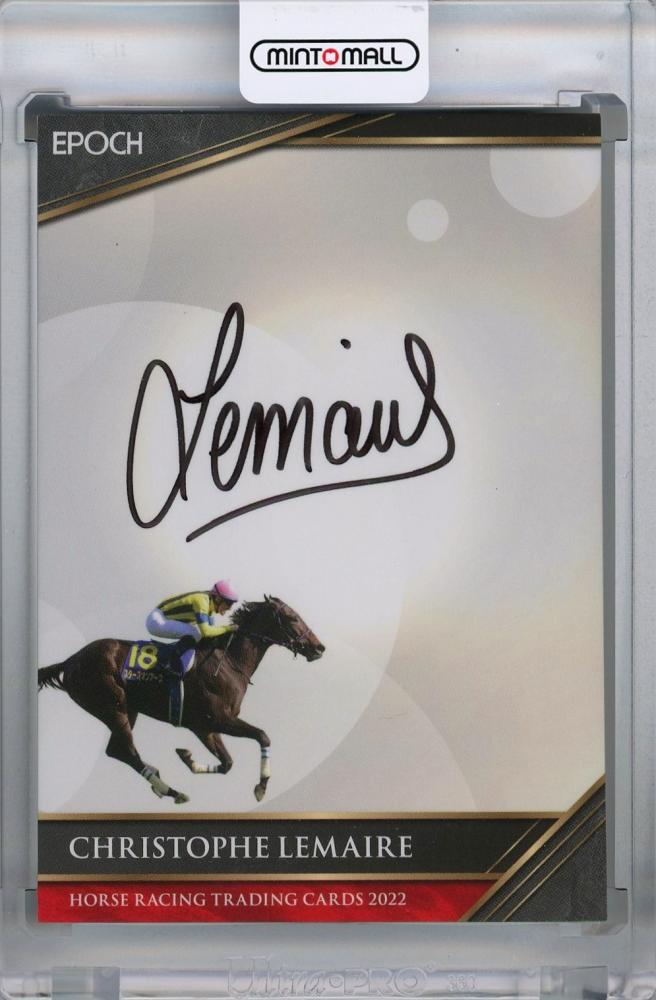 2022 EPOCH クリストフ ルメール ホースレーシング 直筆サインカード