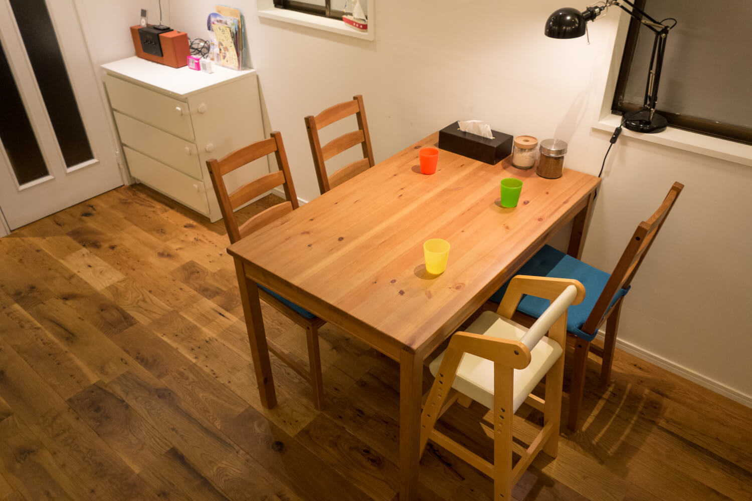 IKEA カウンターダイニングセット イス4脚 ブラウン IKEA カウンター