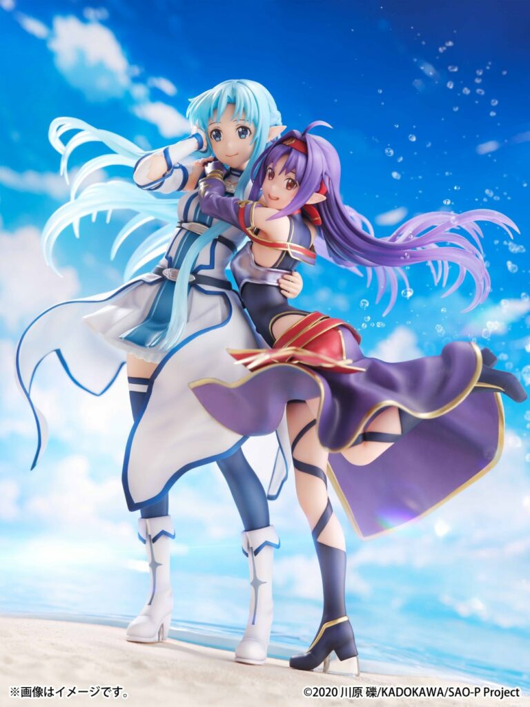 ソードアート・オンライン』アスナ＆ユウキが髪なびかせながら微笑み顔