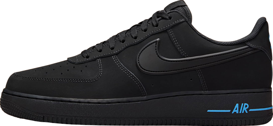 Nike Air Force 1 Low Black / University Blue - Mar 2025 - HV6223