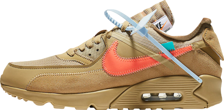 OFF-WHITE x Nike Air Max 90 Desert Ore - Feb 2019 - AA7293-200