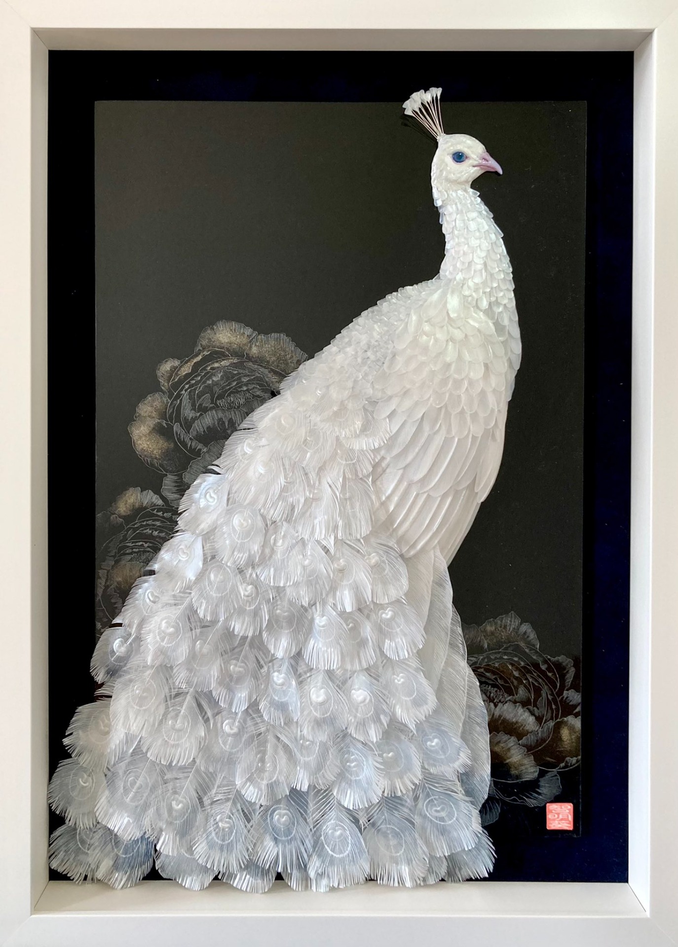 白孔雀図 ～慈愛～