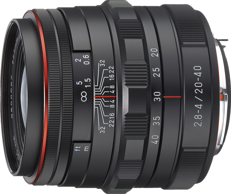 Weather-resistant Pentax Limited 20-40mm F2.8-4 zoom lens