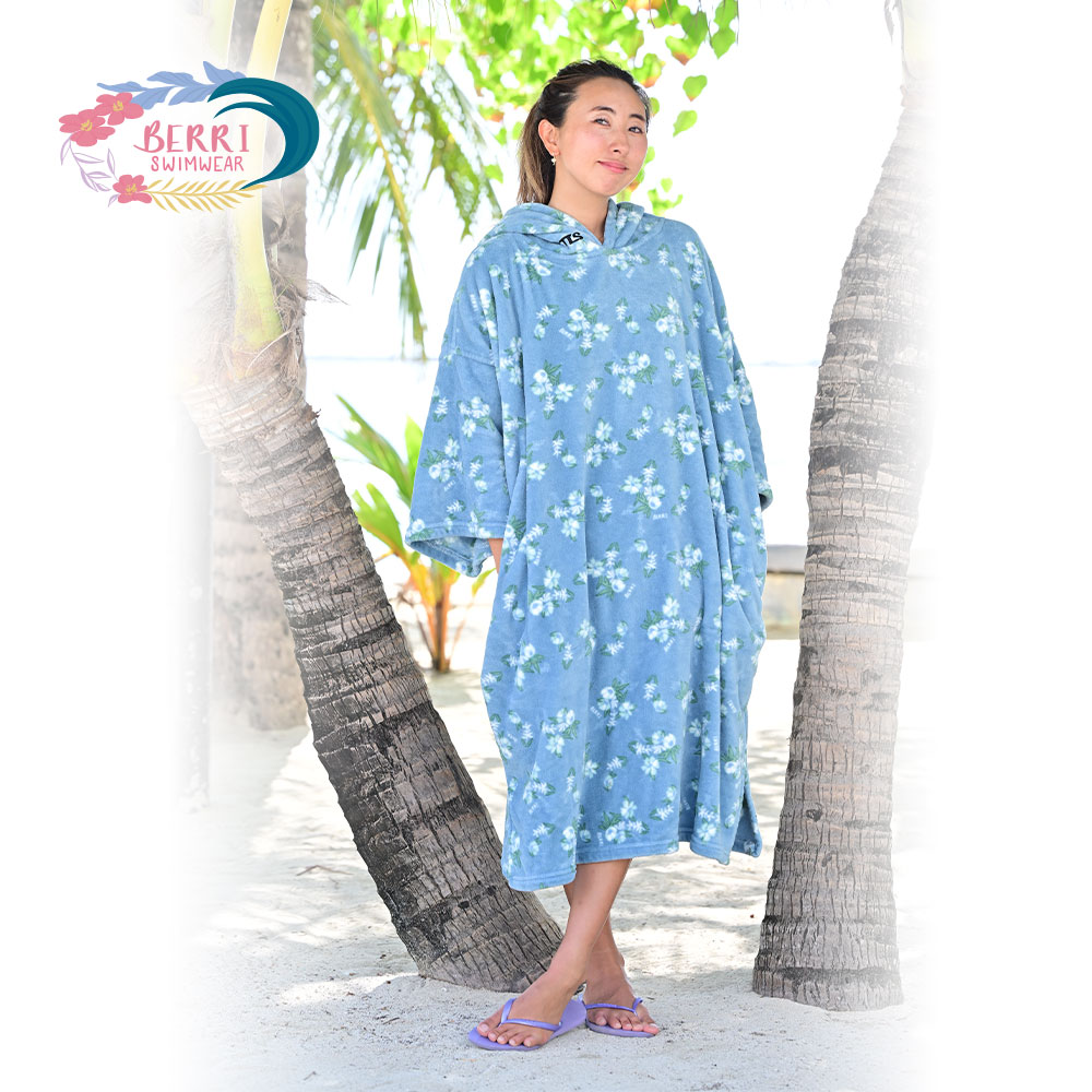 ONE WORLD LTD. / TLS MICRO FIBER PONCHO BERRI FLOWER / マイクロ