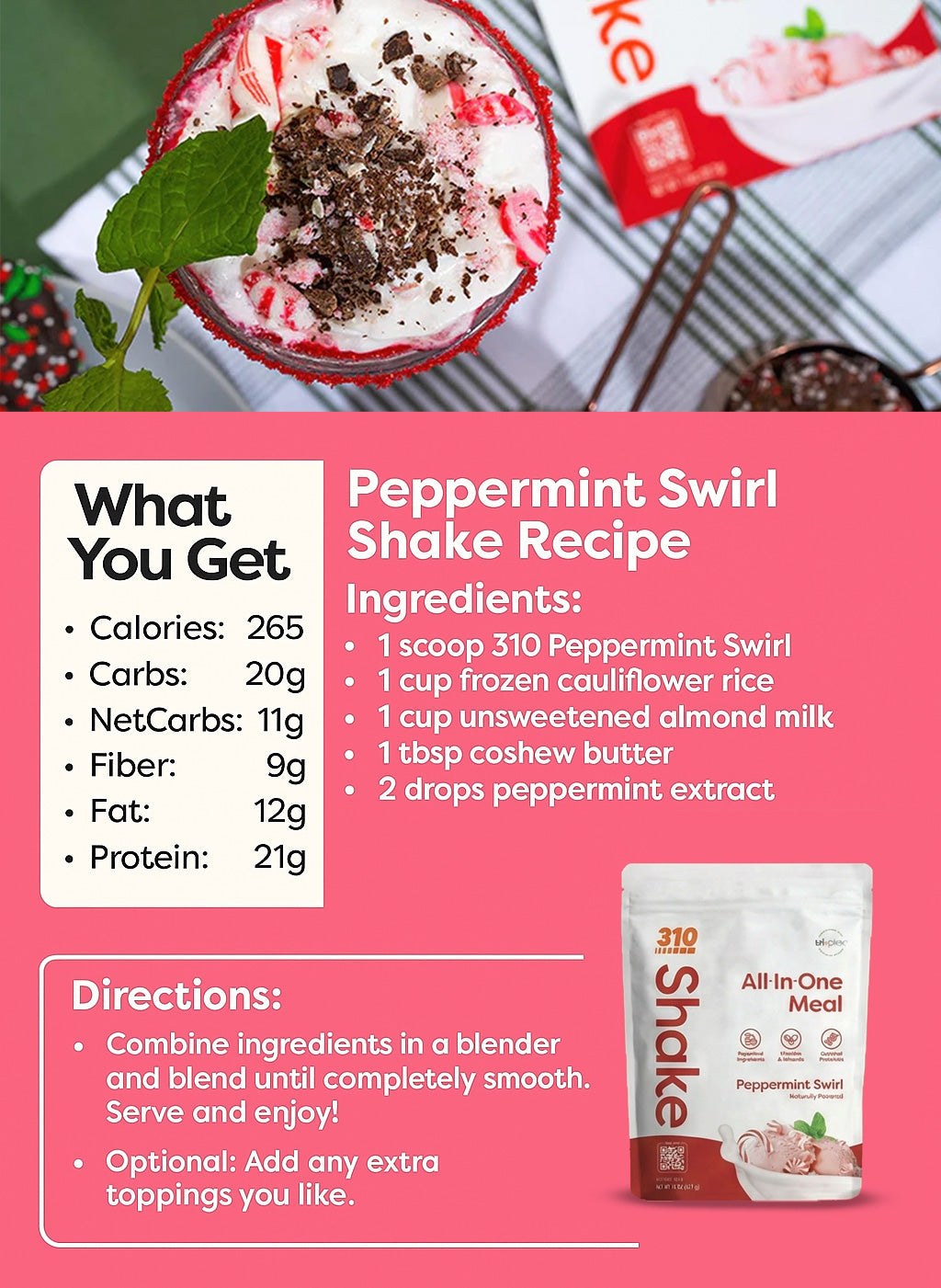 310 All-In-One Banana Cream Pie Shake | 310 Nutrition