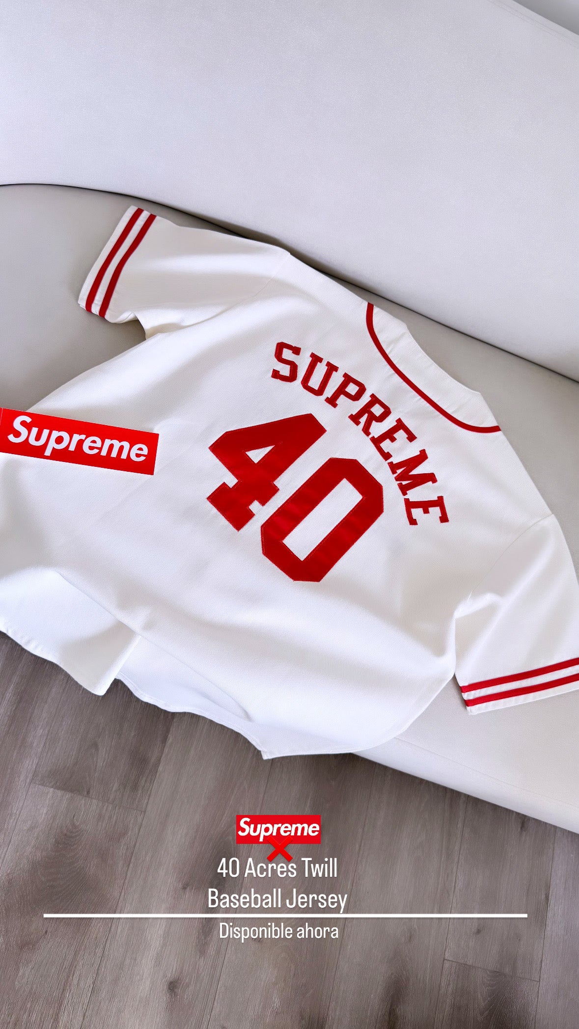 Supreme 40 Acres Twill Baseball Jersey – 316streetwearstore