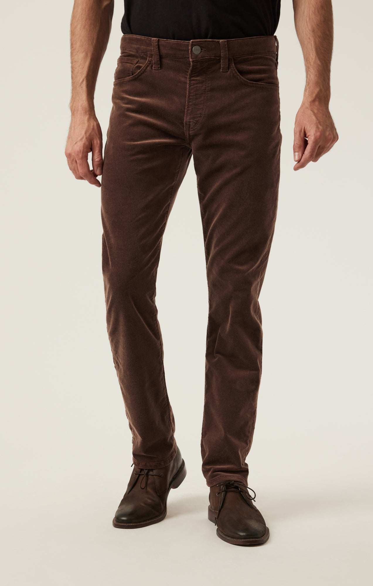 34 Heritage Men's Charisma Relaxed Straight Pants in Brown Cord