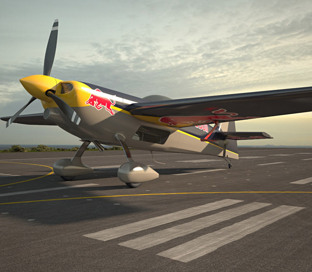 ジブコ・エッジ540 アクロバット機 3Dモデル - ダウンロード 小型