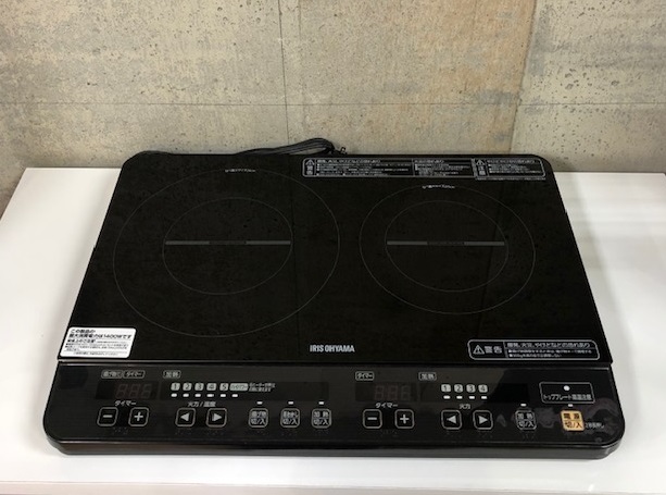 2016年製 アイリスオーヤマ IHクッキングヒーター IHK-W1-B | 中古家電
