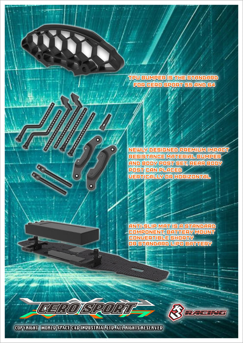 KIT-CERO SPORT 3RACING Cero Ultra Sport 64 Structure — 3Racing Shop