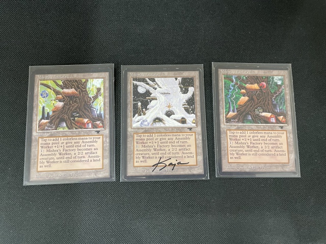 MTG Mishra's Factory（ミシュラの工廠 春夏秋冬）一部サイン入 MTG