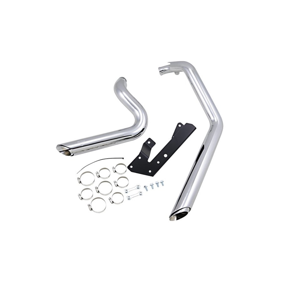 Shortshots Staggered Exhaust System - 04-2013 Sportster Chrome