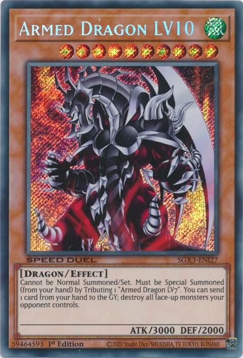 Armed Dragon LV10 (Secret Rare) - Speed Duel GX: Duelists of